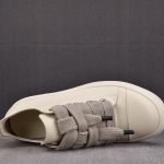 Rick Owens Jumbo Laced Low Leather ‘Pearl’ Sneaker