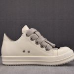 Rick Owens Jumbo Laced Low Leather ‘Pearl’ Sneaker