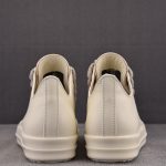 Rick Owens Jumbo Laced Low Leather ‘Pearl’ Sneaker