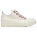 Rick Owens Jumbo Laced Low Leather ‘Pearl’ Sneaker