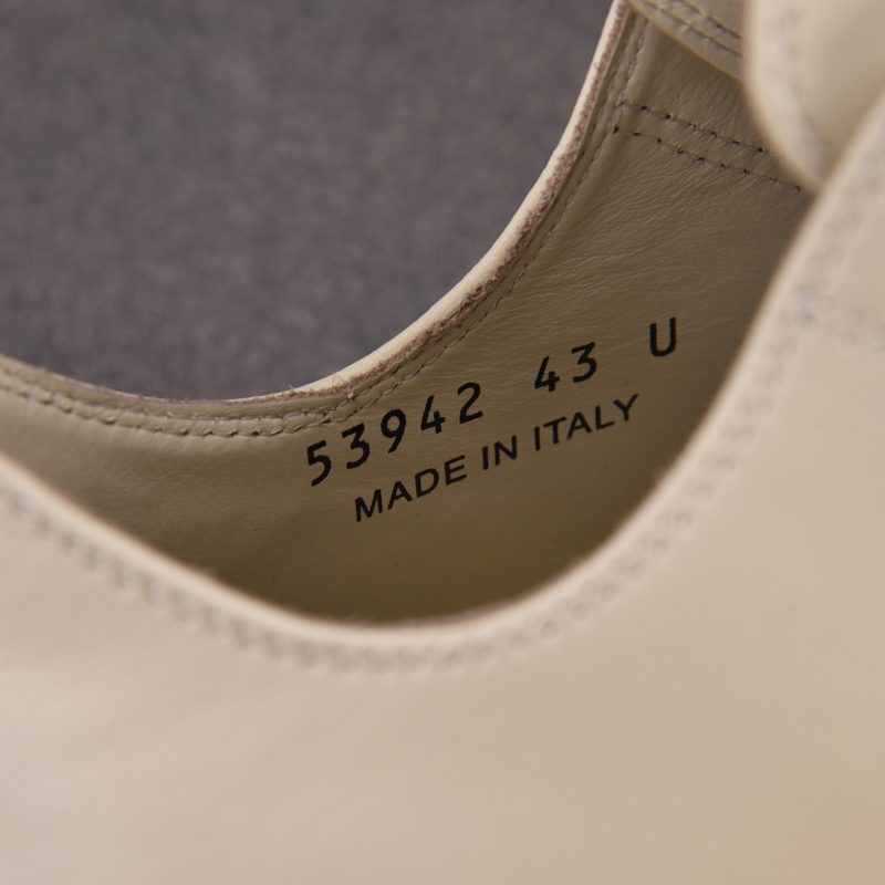 Rick Owens Jumbo Laced Low Leather ‘Pearl’ Sneaker