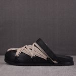 Rick Owens Megalace Granola Mule 'Black'