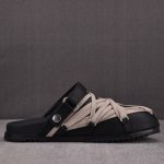 Rick Owens Megalace Granola Mule 'Black'