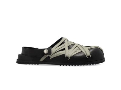 Rick Owens Megalace Granola Mule 'Black'