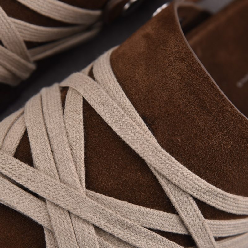 Rick Owens Megalace Granola Mule Suede 'Brown'