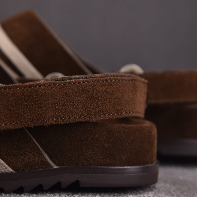 Rick Owens Megalace Granola Mule Suede 'Brown'