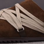 Rick Owens Megalace Granola Mule Suede 'Brown'