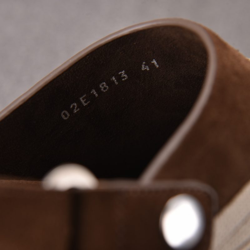 Rick Owens Megalace Granola Mule Suede 'Brown'