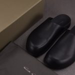 Rick Owens Round Toe Mules 'Black'