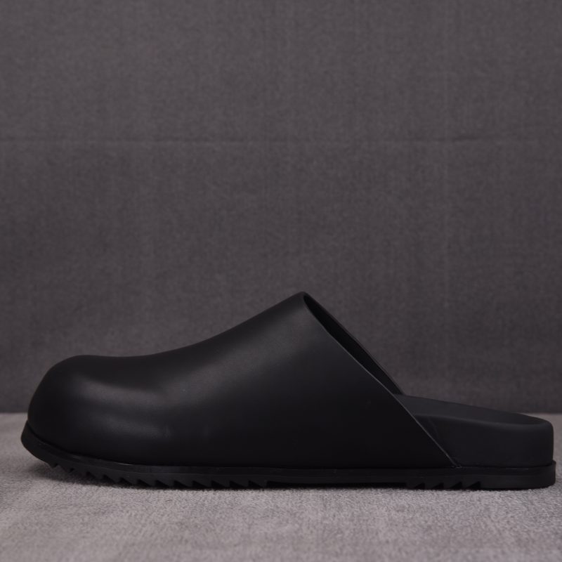 Rick Owens Round Toe Mules 'Black'