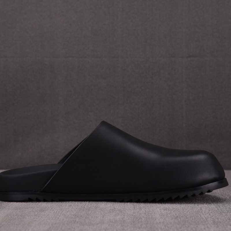 Rick Owens Round Toe Mules 'Black'