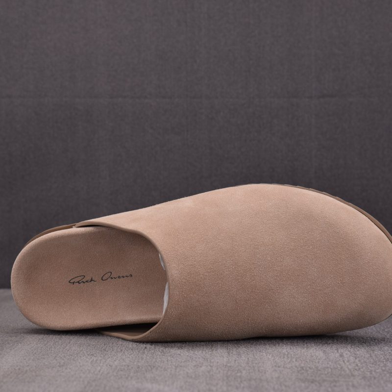 Rick Owens Round Toe Mules 'Brown'