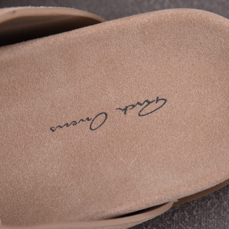 Rick Owens Round Toe Mules 'Brown'